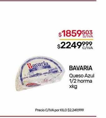 Nini Mayorista Bavaria queso azul 1 2 horma oferta