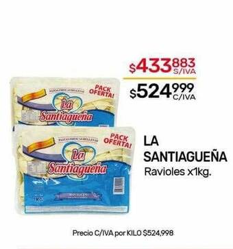 Nini Mayorista La santiagueña ravioles oferta