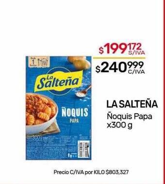 Nini Mayorista La salteña ñoquis papa oferta