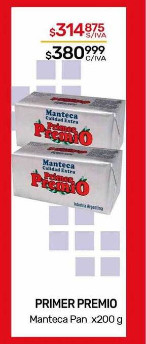 Nini Mayorista Primer premio manteca pan oferta