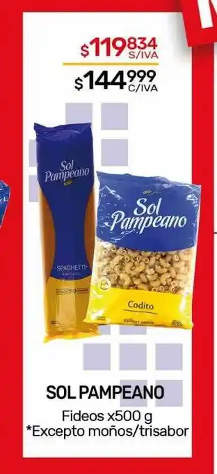 Nini Mayorista Sol pampeano fideos oferta