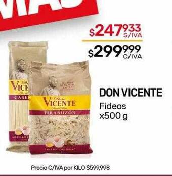Nini Mayorista Don vicente fideos oferta