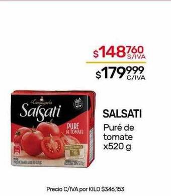 Nini Mayorista Salsati puré de tomate oferta