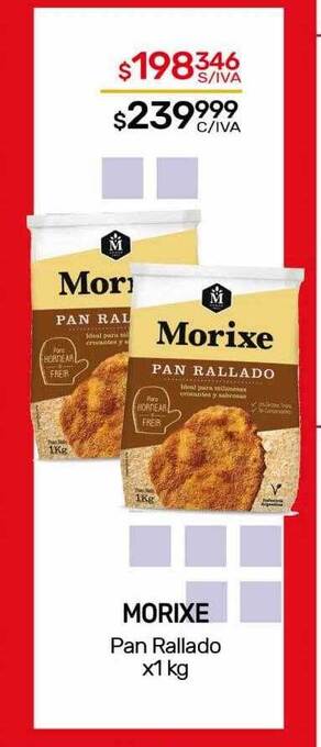 Nini Mayorista Morixe pan rallado oferta