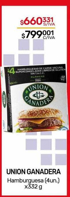 Nini Mayorista Union ganadera hamburguesa oferta