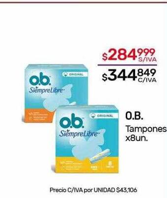 Nini Mayorista O.b. tampones oferta