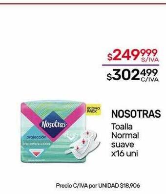 Nosotras toalla normal suave