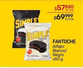 Nini Mayorista Fantoche alfajor blanco negro oferta