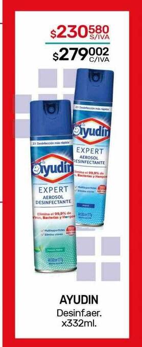 Nini Mayorista Ayudin desinf. aer. oferta