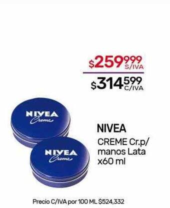 Nini Mayorista Nivea creme cr. p manos lata oferta
