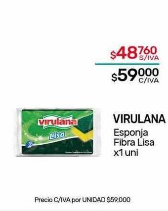 Nini Mayorista Virulana esponja fibra lisa oferta