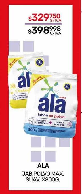 Nini Mayorista Ala jab. polvo max. suav. oferta