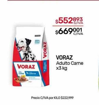 Nini Mayorista Voraz adulto carne oferta
