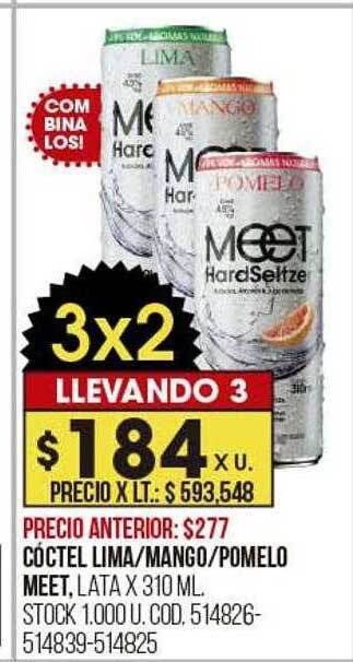 Coto Cóctel lima mango pomelo meet oferta