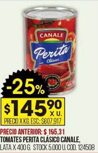 Coto Tomates perita clásico canale oferta