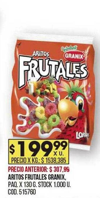 Coto Aritos frutales granix oferta