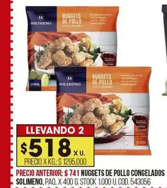 Coto Nuggets de pollo congelados solimeno oferta