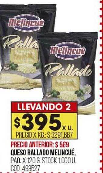 Coto Queso rallado melincué oferta