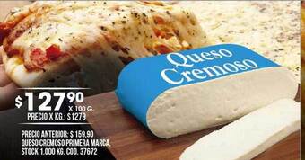Coto Queso cremoso primera marca oferta