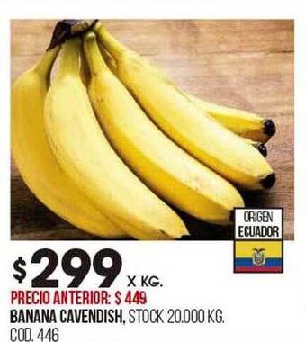 Coto Banana cavendish oferta