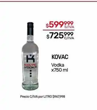 Nini Mayorista Kovac vodka oferta