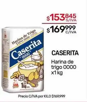 Nini Mayorista Caserita harina de trigo 0000 oferta