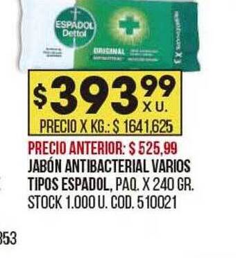 Coto Jabón antibacterial varios tipos espadol oferta
