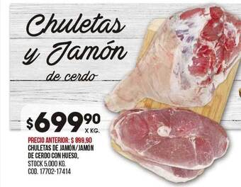 Coto Chuletas de jamón jamón de cerdo con hueso oferta
