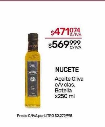 Nini Mayorista Nucete aceite oliva e v clas. botella oferta