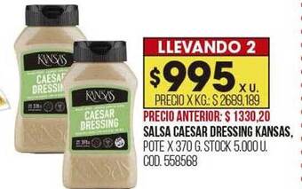 Coto Salsa caesar dressing kansas oferta