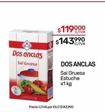 Nini Mayorista Dos anclas sal gruesa estuche oferta