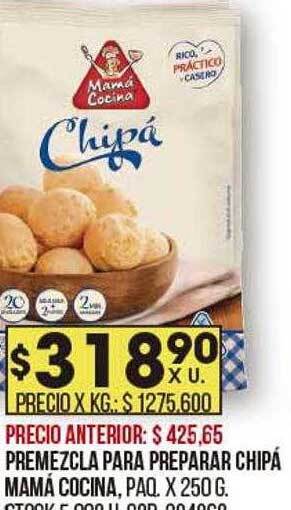 Coto Premezcla para preparar chipá mamá cocina oferta