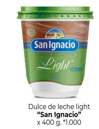La Anonima San Ignacio Dulce de leche light x 400 g. oferta