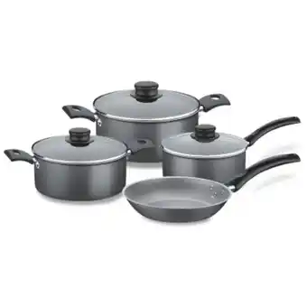 Pinturerías Rex Set ollas y sartén 7 piezas teflón turim tramontina gris oferta