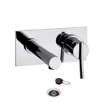 Griferia canilla lavatorio monocomando pared baño libby fv 0206/39