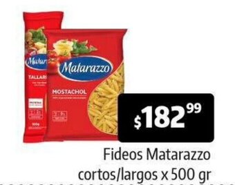 Autoservicio Capo Fideos Matarazzo Cortos / Largos x 500g oferta