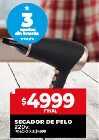 Supermayorista Vital Secador de Pelo 220v oferta