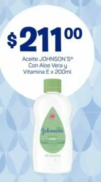 Supermercados DIA Johnson's Aceite con Aloe Vera y Vitamina E x 200ml oferta