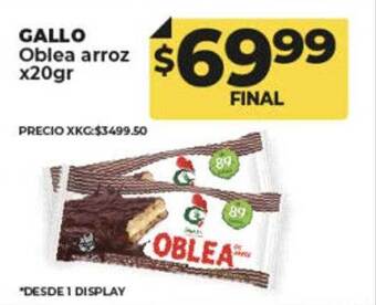 Supermayorista Vital Gallo oblea arroz oferta