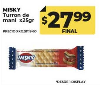 Supermayorista Vital Misky turron de mani oferta