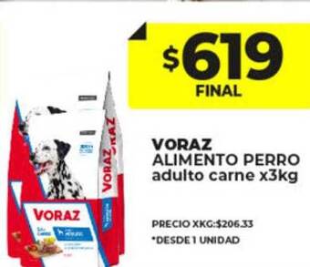 Supermayorista Vital Voraz alimento perro adulto carne oferta