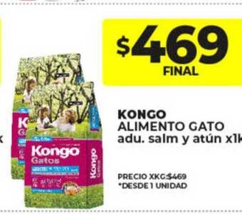 Supermayorista Vital Kongo alimento gato adu salm y atún oferta