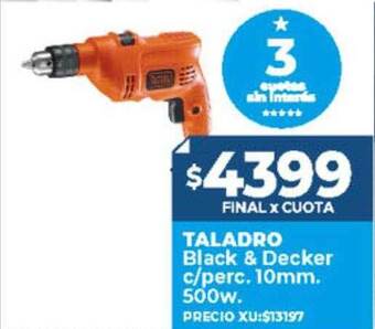 Supermayorista Vital Taladro black & decker c perc 10mm 500w oferta