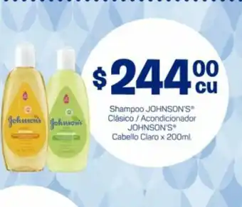Supermercados DIA Johnson's Shampoo Clásico/Acondicionador Cabello Claro x 200ml oferta
