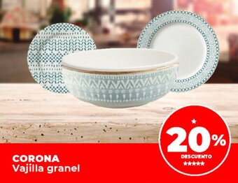 Supermayorista Vital Corona Vajilla Granel oferta