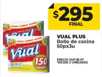 Supermayorista Vital Vual Plus Rollo de Cocina 50p x 3u oferta
