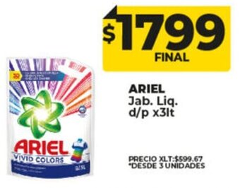 Supermayorista Vital Ariel Jab. Liq. d/p x 3lt oferta