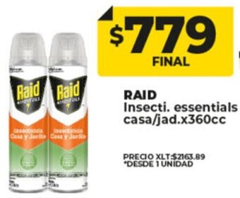 Supermayorista Vital Raid Insecti. essentials casa/jad. x 360cc oferta