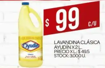 Supermercados DIA Ayudin Lavandina Clásica x 2L oferta