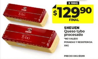 Supermayorista Vital Sheuen Queso Tybo procesado x 100g oferta